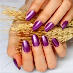 🍒🍒 24 Pieces Purple Press On Nails